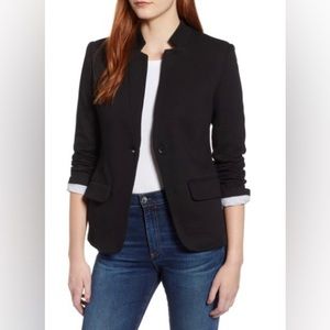 Gibsonlook Notch Collar knit blazer. Size L. Black. Like New condition.
